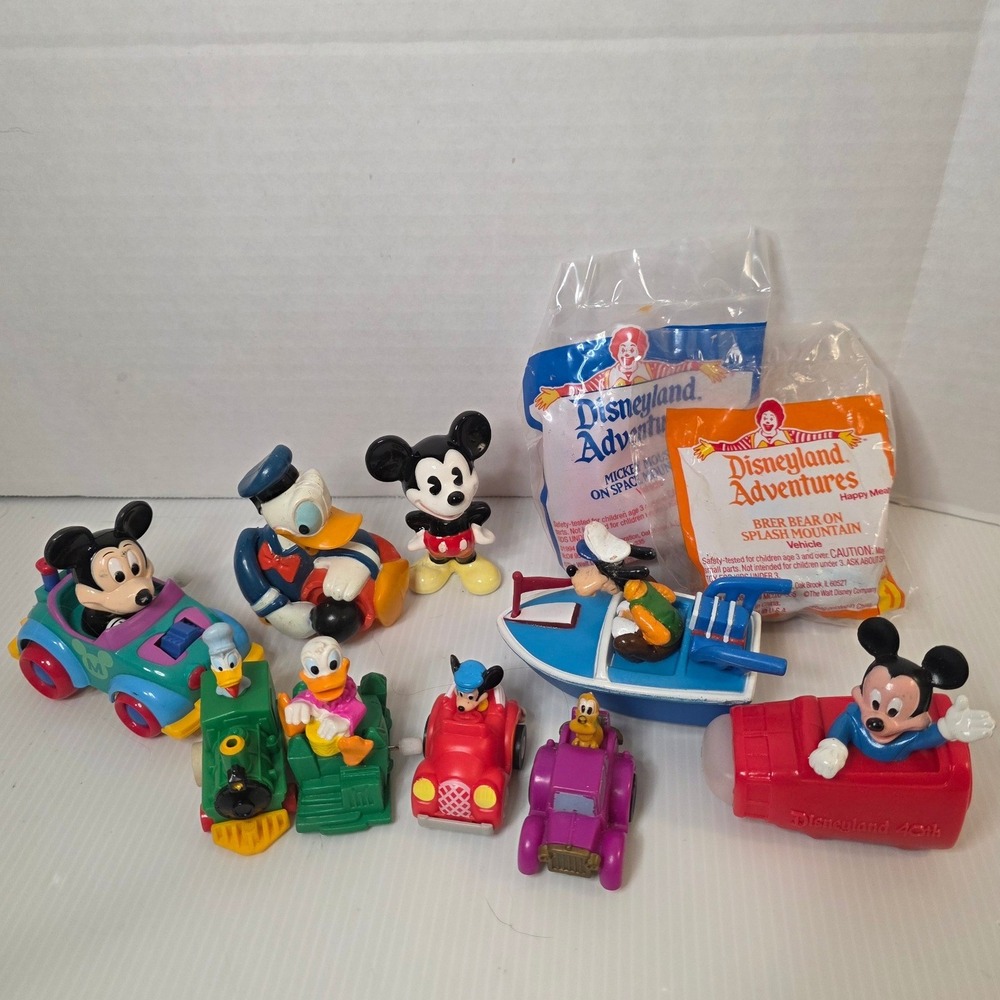 1994 McDonalds Disneyland Adventures Toy Lot Mickey Donald vintage bundle